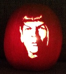 Mr. Spock pumpkin